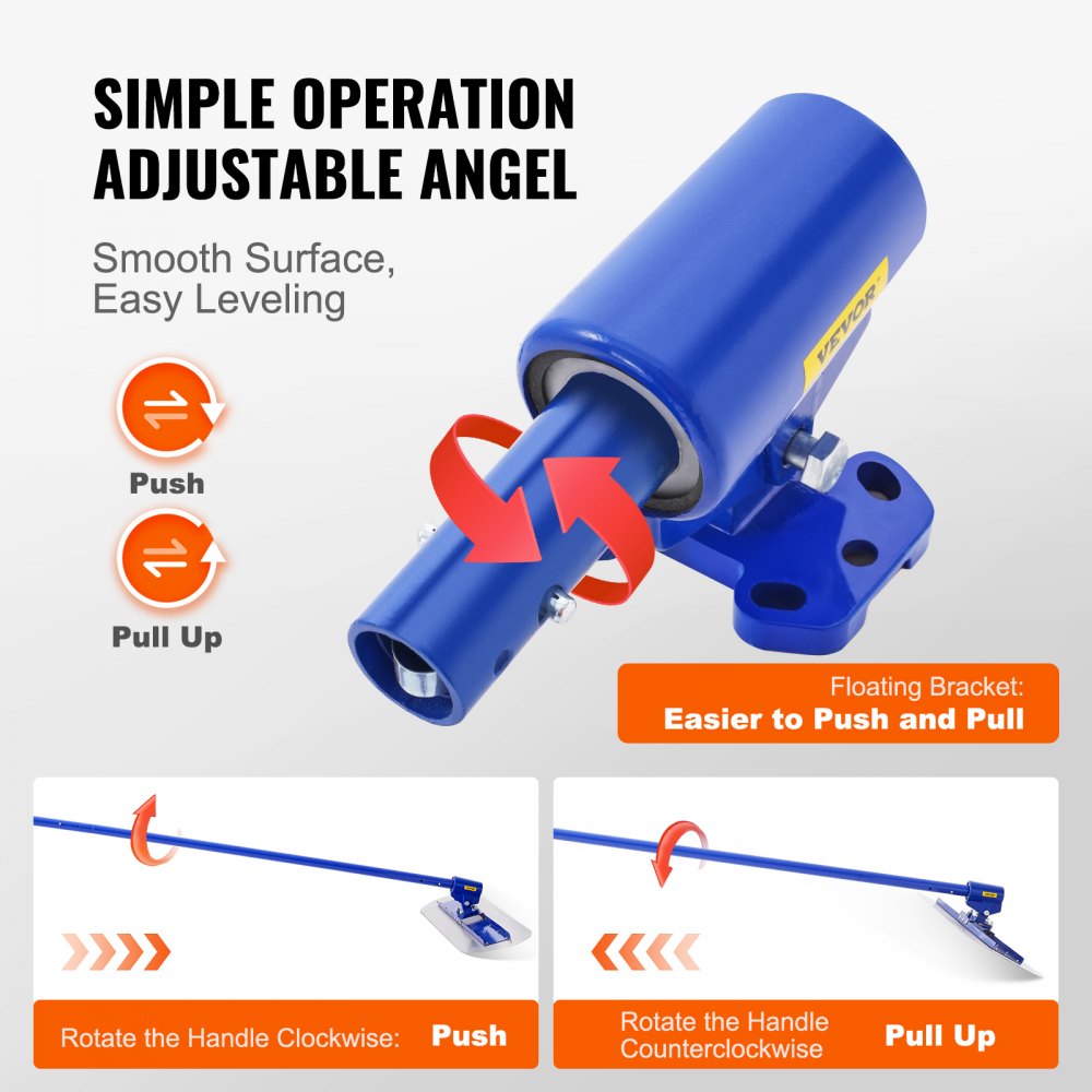XSJ23-G05 - 1200x300mm Manganese Steel Bull Float Kit for Smooth Finishing