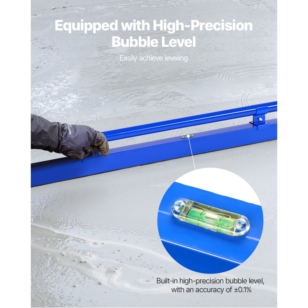 XSJ-2024-07 - Lightweight 48 in Concrete Screed with Leveling Bubble