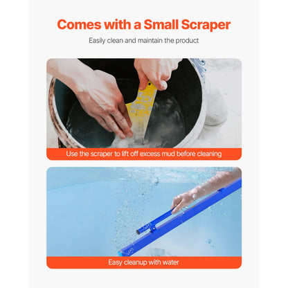 XSJ-2024-07 - Lightweight 48 in Concrete Screed with Leveling Bubble