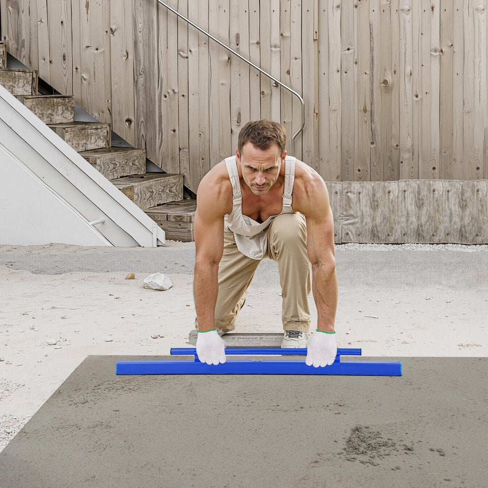 XSJ-2024-07 - Lightweight 48 in Concrete Screed with Leveling Bubble