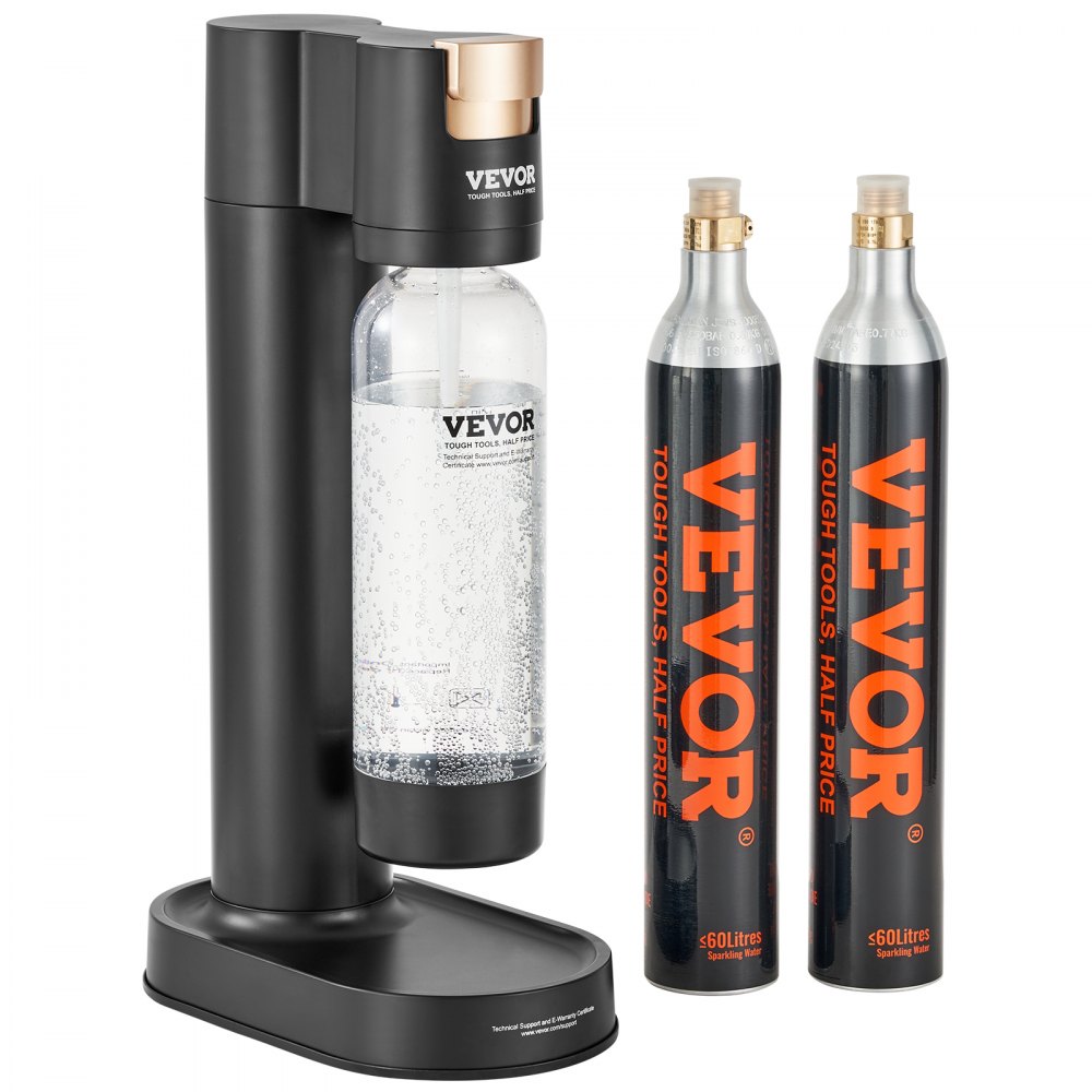 HR-192 - Portable Sparkling Water Maker with 1L PET Bottle and 2 CO2 Cylinders