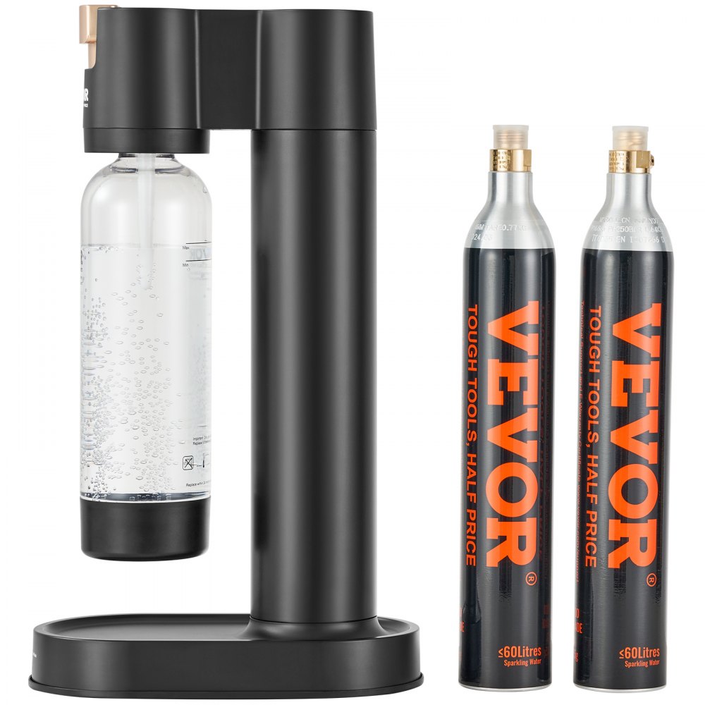 HR-192 - Portable Sparkling Water Maker with 1L PET Bottle and 2 CO2 Cylinders