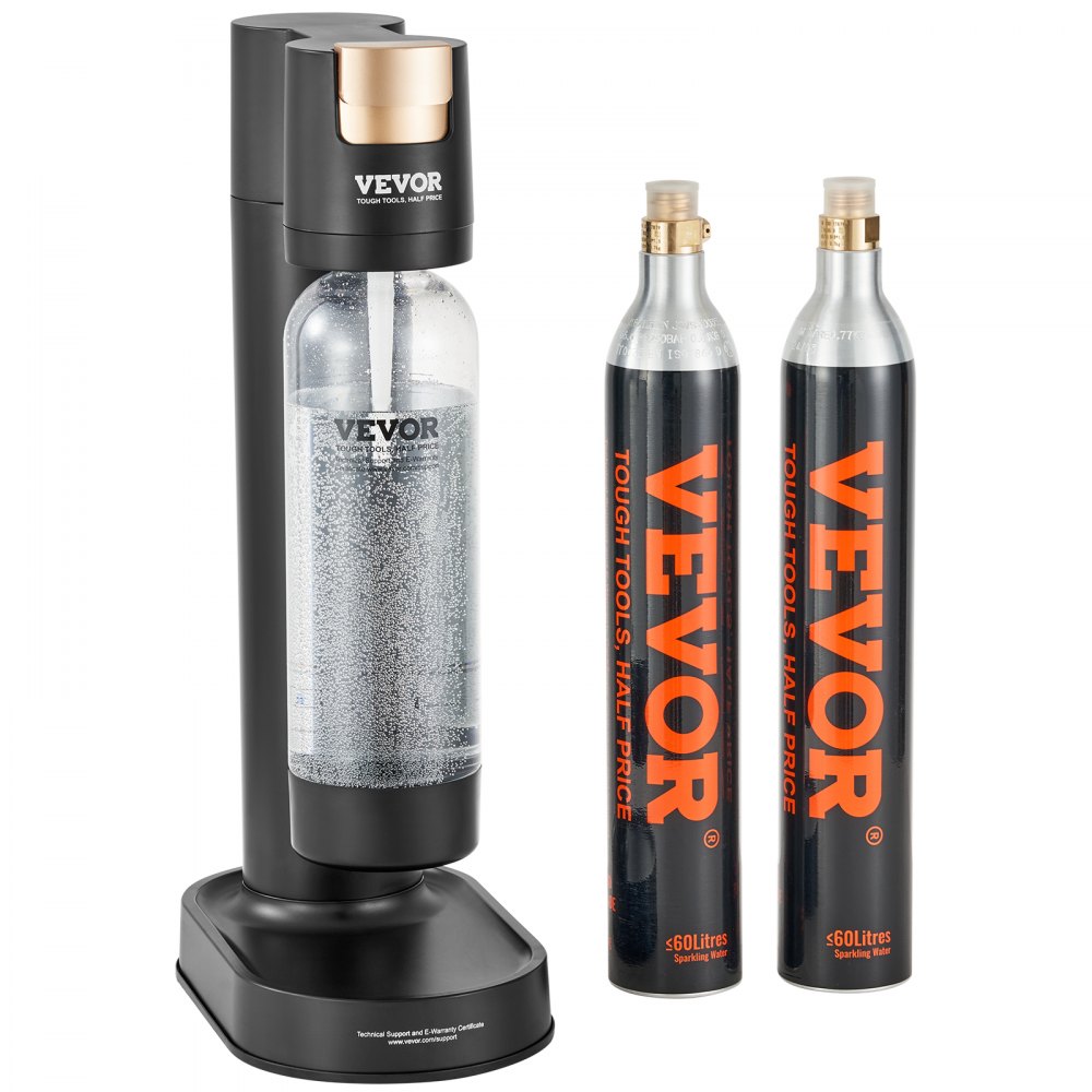 HR-192 - Portable Sparkling Water Maker with 1L PET Bottle and 2 CO2 Cylinders