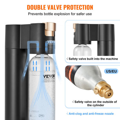 HR-192 - User-Friendly Home Soda Maker for Instant Carbonation and Refreshing Drinks