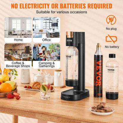 HR-192 - User-Friendly Home Soda Maker for Instant Carbonation and Refreshing Drinks