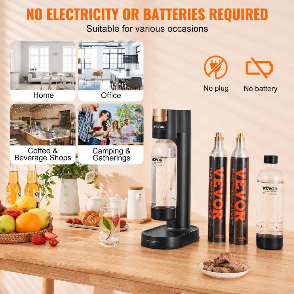 HR-192 - Effortless Sparkling Water Maker for Healthy Hydration