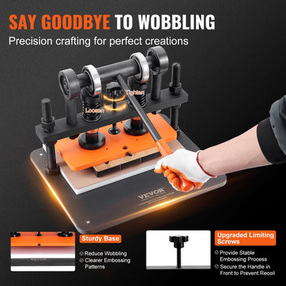 PGYHJ2814 - VEVOR Heavy-Duty Leather Cutting Machine, 3306 lbs Capacity