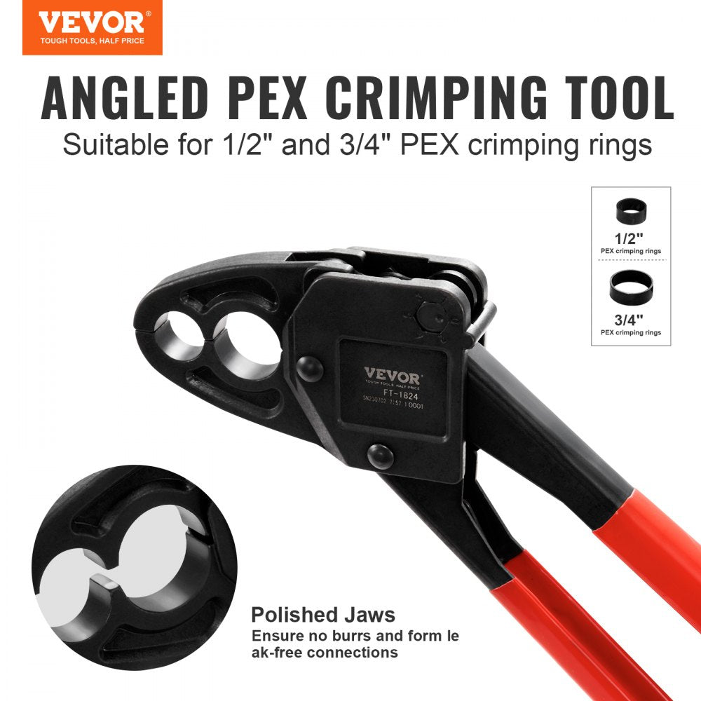 FT-1824B - Lightweight PEX Crimping Tool for Fast, Leak-Proof Connections