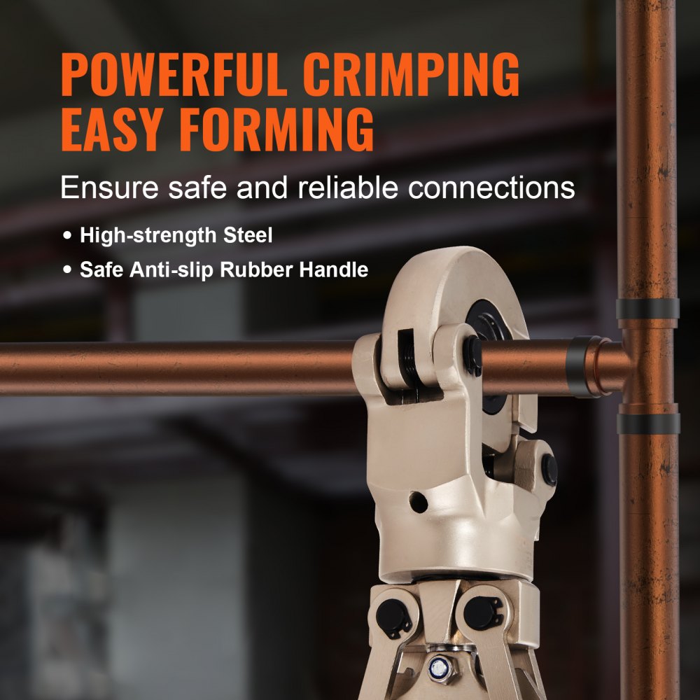 JT-1632 - VEVOR Crimping Tool for Copper Pipe - Ergonomic, Durable Design
