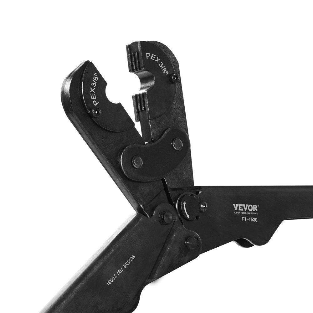 FT-1530 - Durable Steel PEX Crimping Tool Kit for Plumbing & HVAC