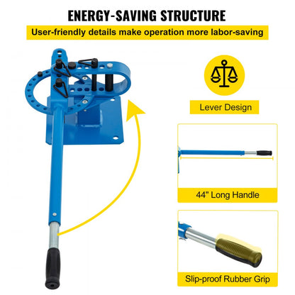 010915431526 - A3 Steel Compact Pipe Bender with 7 High-Strength Dies