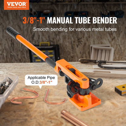 SWG-25 - VEVOR 1" Pipe Tube Bender with 7 Dies & Durable Design