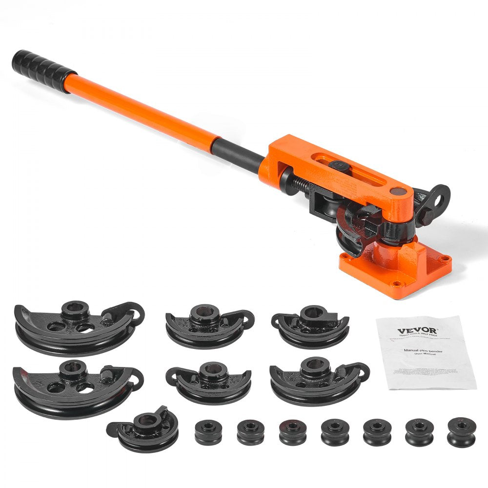 SWG-25 - VEVOR 1" Pipe Tube Bender with 7 Dies & Durable Design