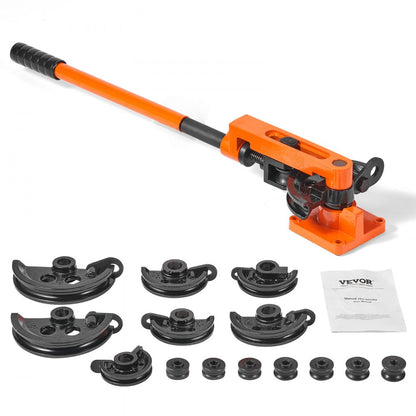 SWG-25 - VEVOR 1" Pipe Tube Bender with 7 Dies & Durable Design