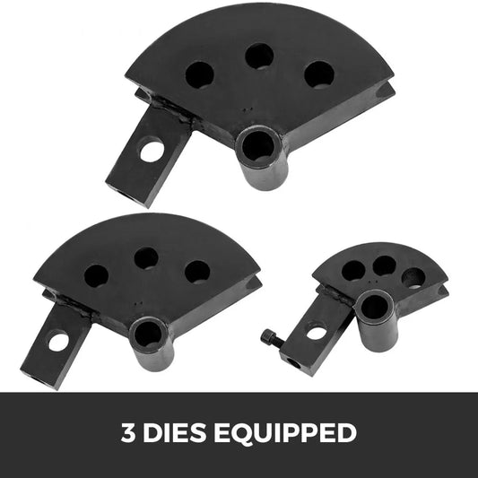010542027838 - Heavy-Duty Metal Bender for 1"-1.75" Steel with 3 Dies