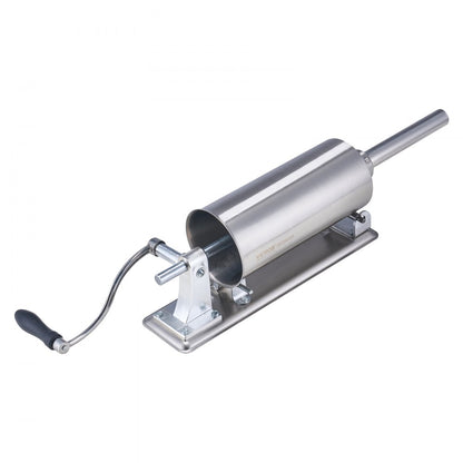 MM-GCJ-3LB - Durable Stainless Steel 2.5L Horizontal Sausage Stuffer with 8 Tubes