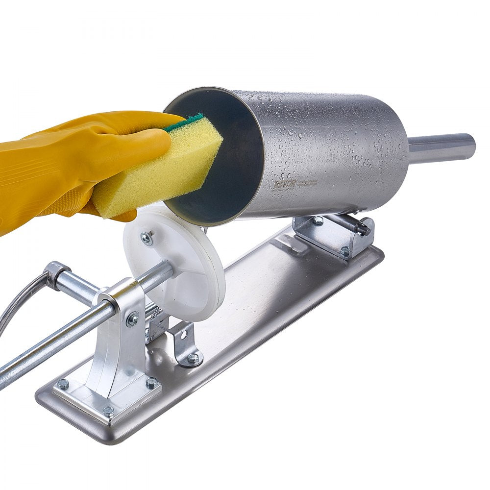 MM-GCJ-3LB - Durable Stainless Steel 2.5L Horizontal Sausage Stuffer with 8 Tubes