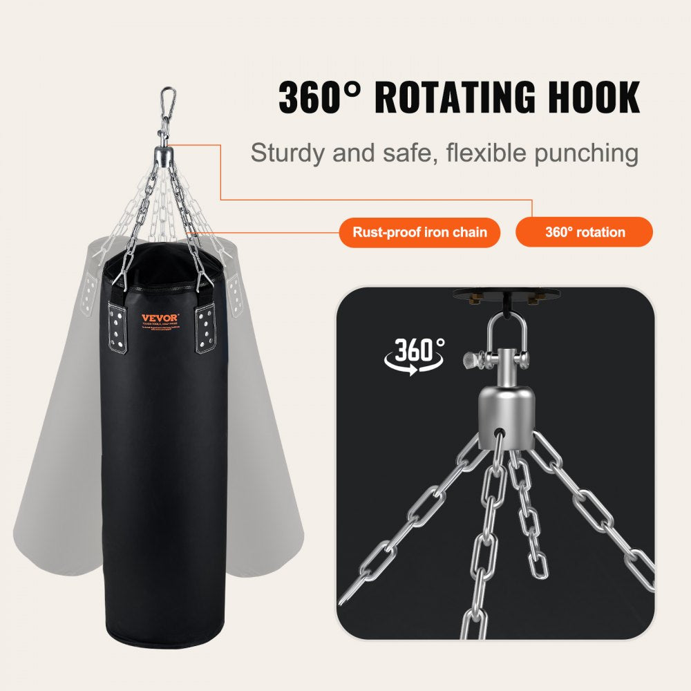 SD-1 - 4ft Durable PVC Leather Punching Bag for Heavy Training