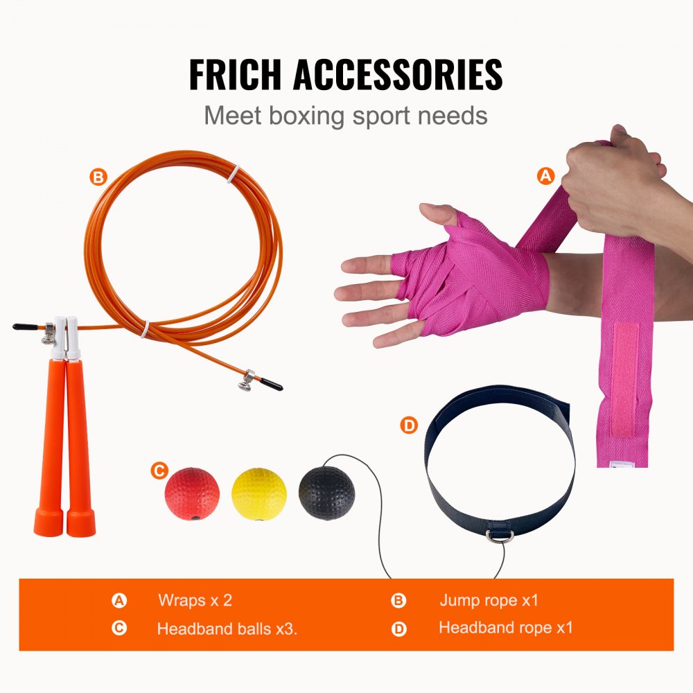 SD-1 - 4ft Durable PVC Leather Punching Bag for Heavy Training