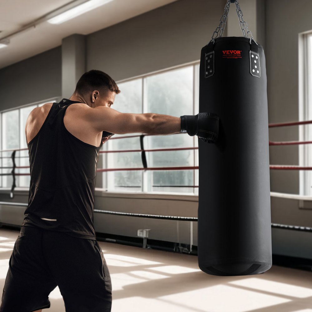 SD-1 - 4ft Durable PVC Leather Punching Bag for Heavy Training