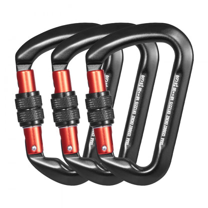 SGM7111TN - Aerospace-Grade Aluminum Carabiner Clips - 30KN Heavy-Duty for Climbing
