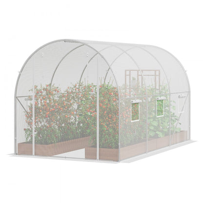 2×3×2m(3）W - Durable Walk-In Greenhouse with Heavy-Duty PE Cover