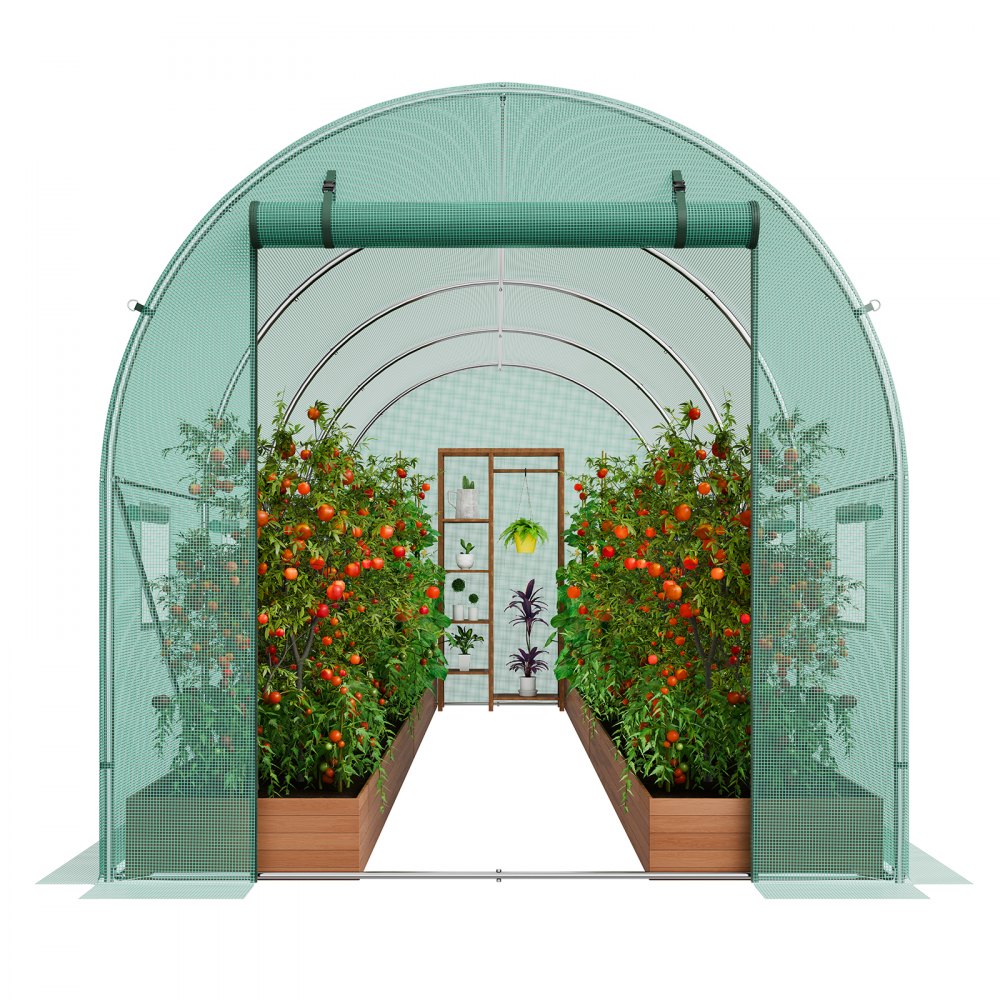2×4.5×2m (4) G - Heavy-Duty 14.6ft Greenhouse with Galvanized Steel Frame