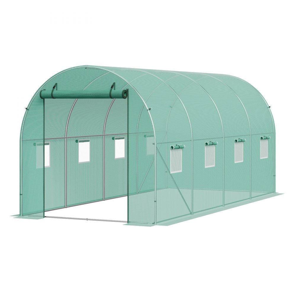 2×4.5×2m (4) G - Heavy-Duty 14.6ft Greenhouse with Galvanized Steel Frame