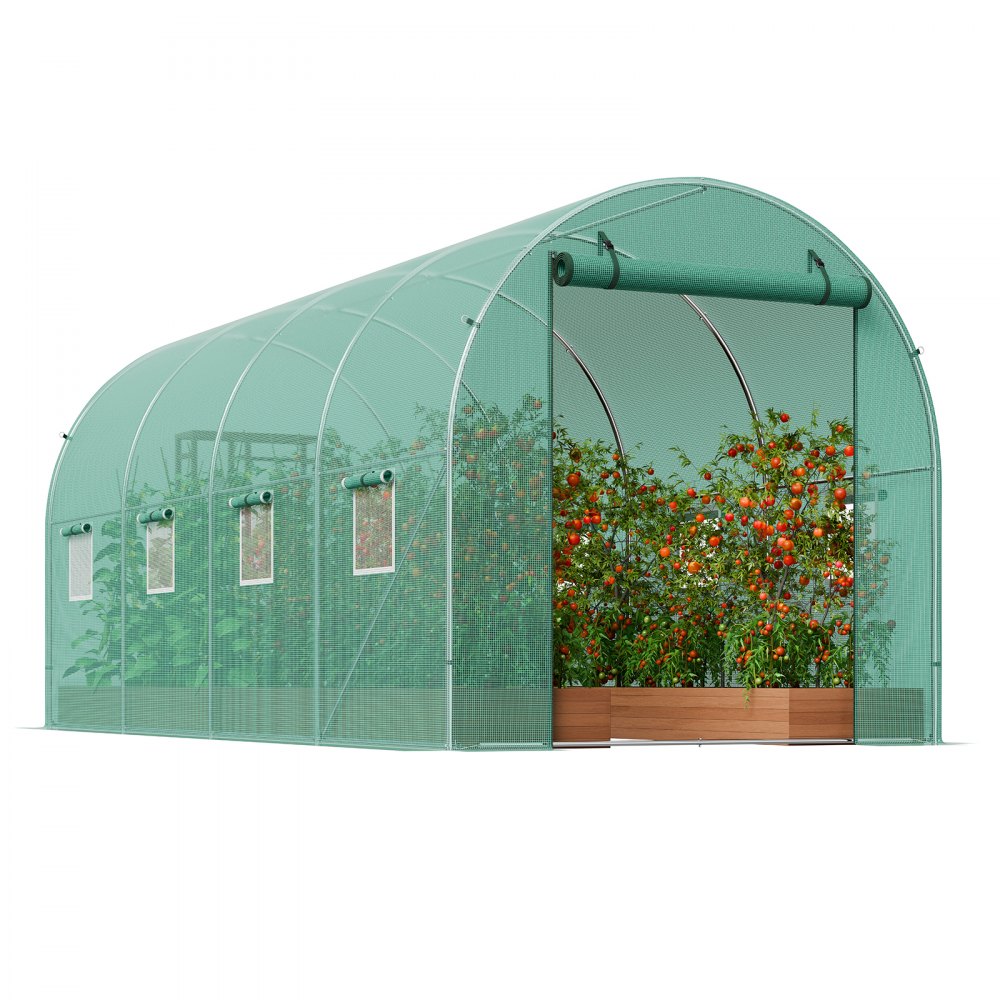 2×4.5×2m (4) G - Heavy-Duty 14.6ft Greenhouse with Galvanized Steel Frame