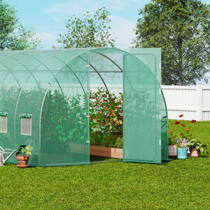 3×6×2.25m(6）G - Durable Walk-In Tunnel Greenhouse with UV-Resistant Cover