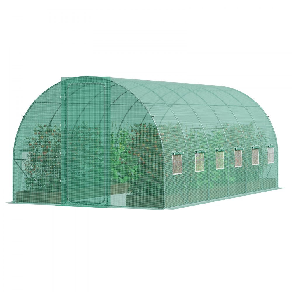 3×6×2.25m(6）G - Durable Walk-In Tunnel Greenhouse with UV-Resistant Cover