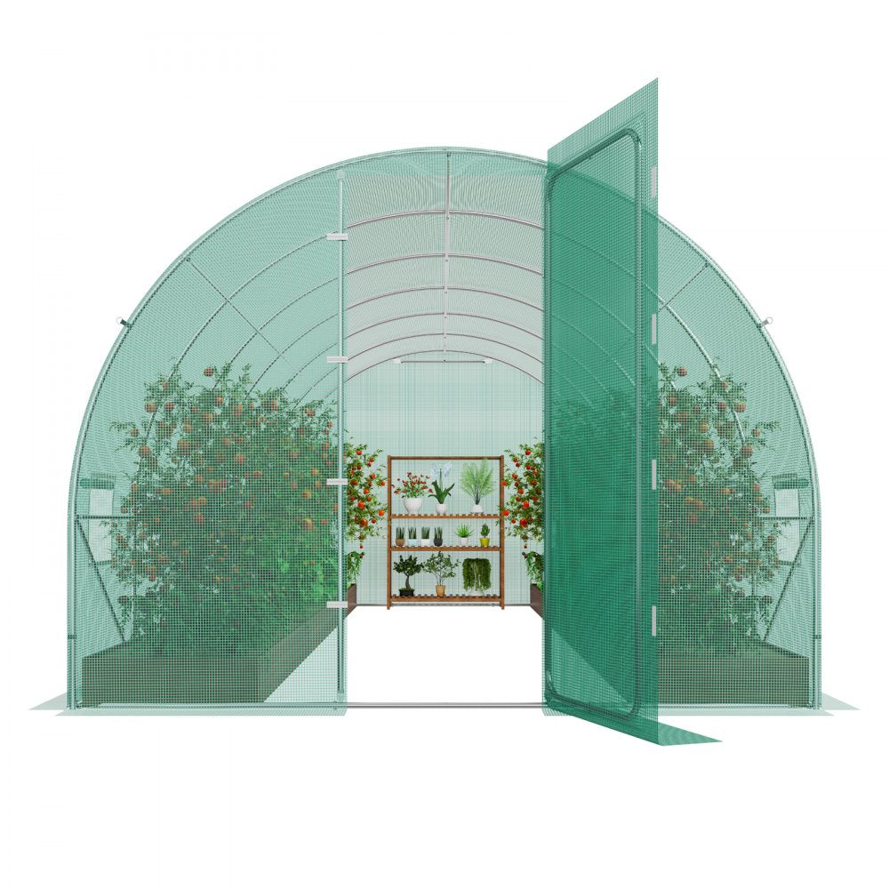 3×6×2.25m(6）G - Durable Walk-In Tunnel Greenhouse with UV-Resistant Cover