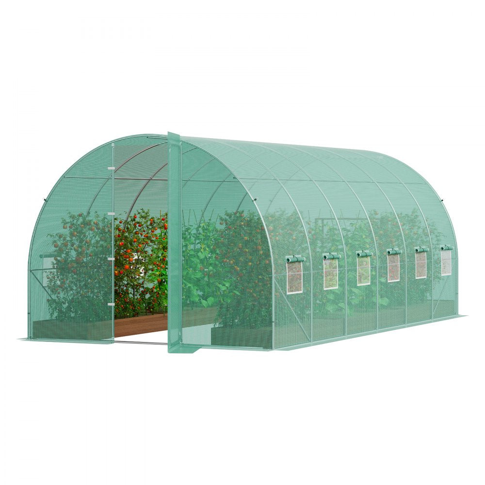 3×6×2.25m(6）G - Durable Walk-In Tunnel Greenhouse with UV-Resistant Cover
