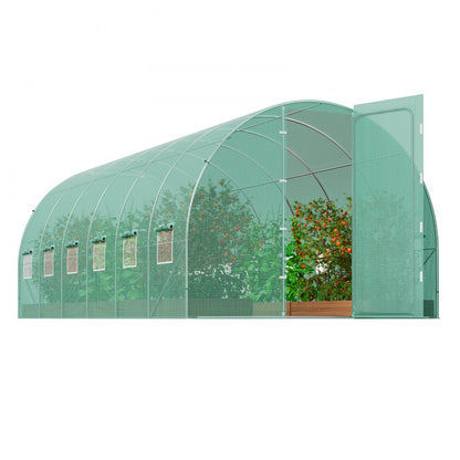 3×6×2.25m(6）G - Durable Walk-In Tunnel Greenhouse with UV-Resistant Cover