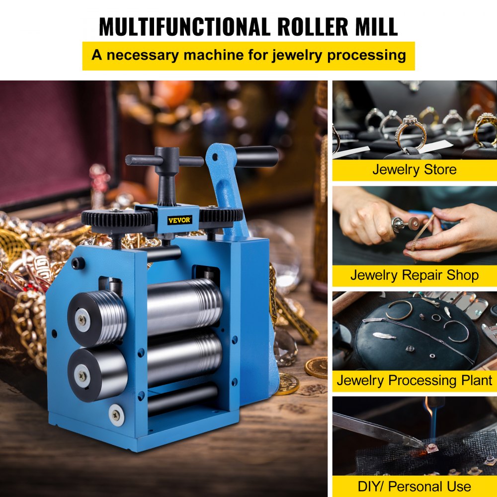 Single-slot Rolling Mill - Adjustable 76mm Manual Rolling Mill for Metal Shaping
