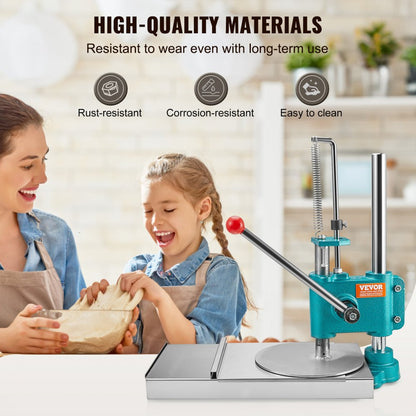 APD24 - Heavy-Duty Manual Pizza Dough Press with Adjustable Thickness