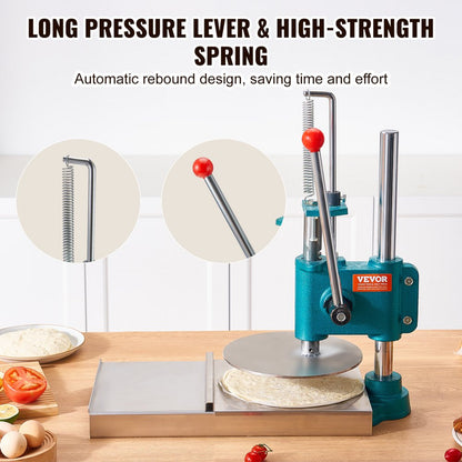 APD24 - Heavy-Duty Manual Pizza Dough Press with Adjustable Thickness