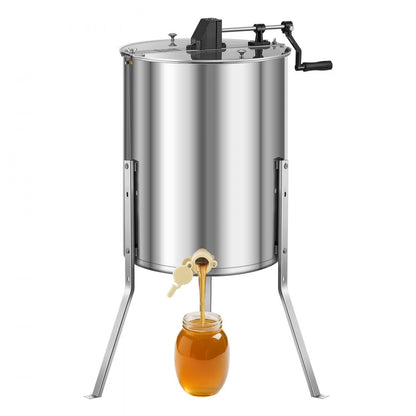 HE-18C-48M-ZJ - Stainless Steel Honey Extractor with Adjustable Speed & Height