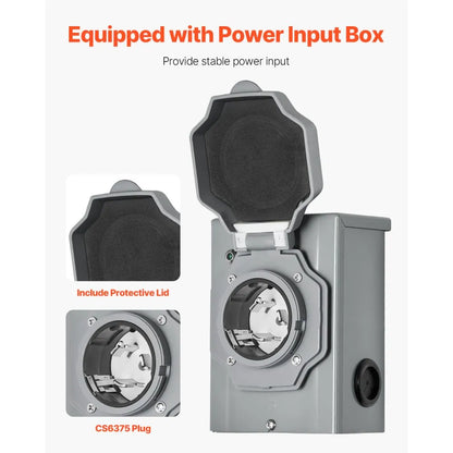 SP-ZH352510(50A-10) - Reliable 50A Manual Transfer Switch for 12500W Generators