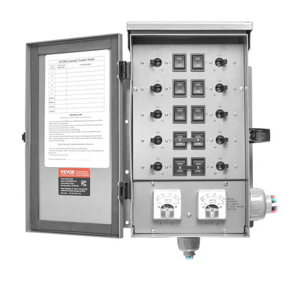 SP-ZH352510(50A-10) - Reliable 50A Manual Transfer Switch for 12500W Generators
