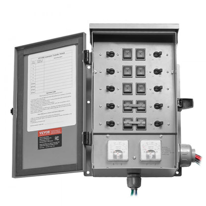 SP-ZH352510(30A-10) - 30A Manual Transfer Switch Kit for Indoor/Outdoor Use
