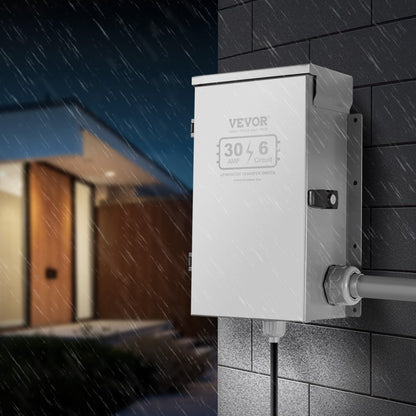 SP-ZH352510(30A-6) - 30A Manual Transfer Switch for 7500W Generators