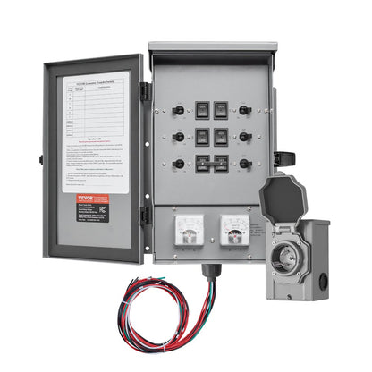 SP-ZH352510(30A-6) - 30A Manual Transfer Switch for 7500W Generators
