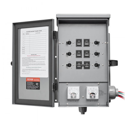 SP-ZH352510(30A-6) - 30A Manual Transfer Switch for 7500W Generators