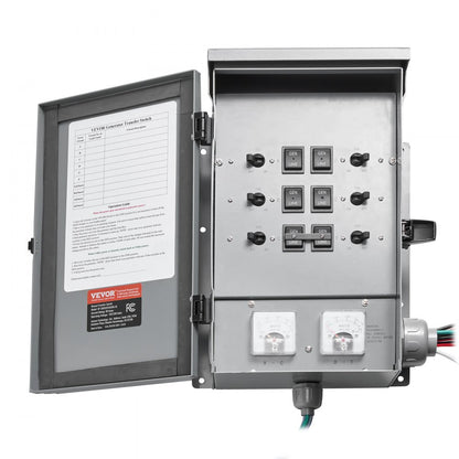 SP-ZH352510(30A-6) - 30A Manual Transfer Switch for 7500W Generators