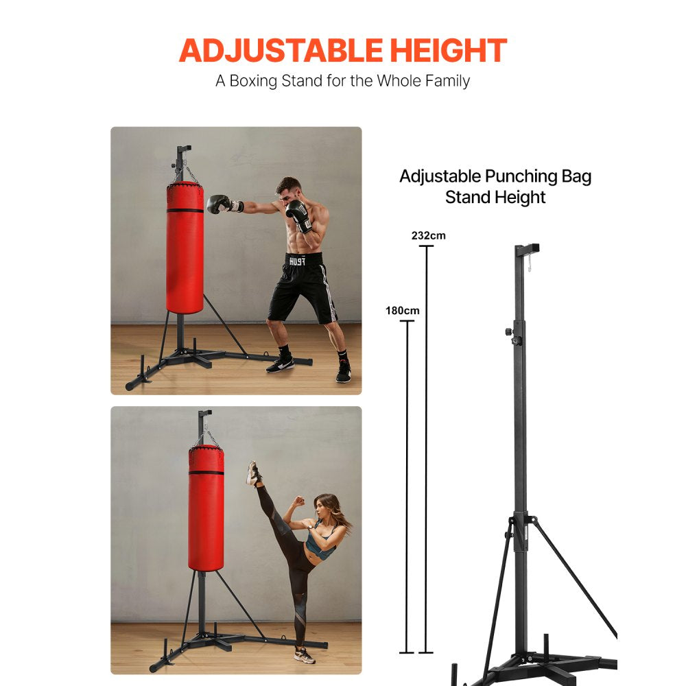 ssshksdj-a - Adjustable 180-232cm Carbon Steel Punching Bag Stand