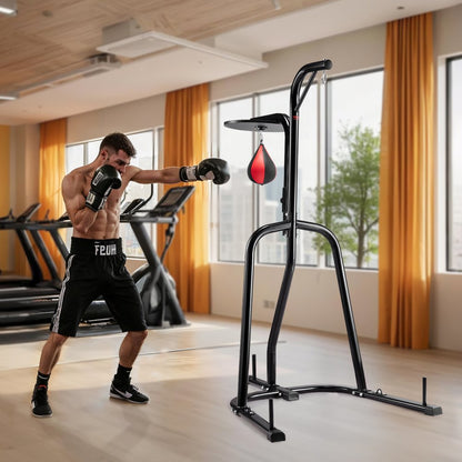 ssshksdj-c - Adjustable Steel Punching Bag Stand for Home Gym Fitness