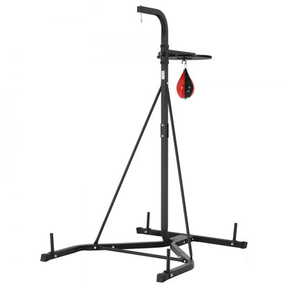 ssshksdj-d - Adjustable 2-in-1 Steel Punching Bag Stand, 159-173cm