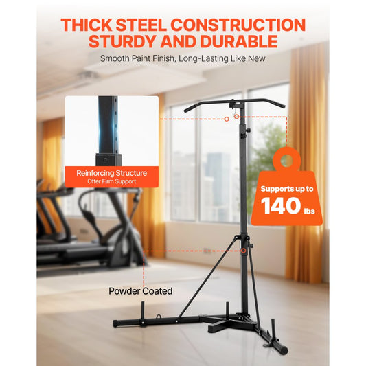 ssshksdj-e - Adjustable 180-232cm Steel Punching Bag & Pull-Up Stand