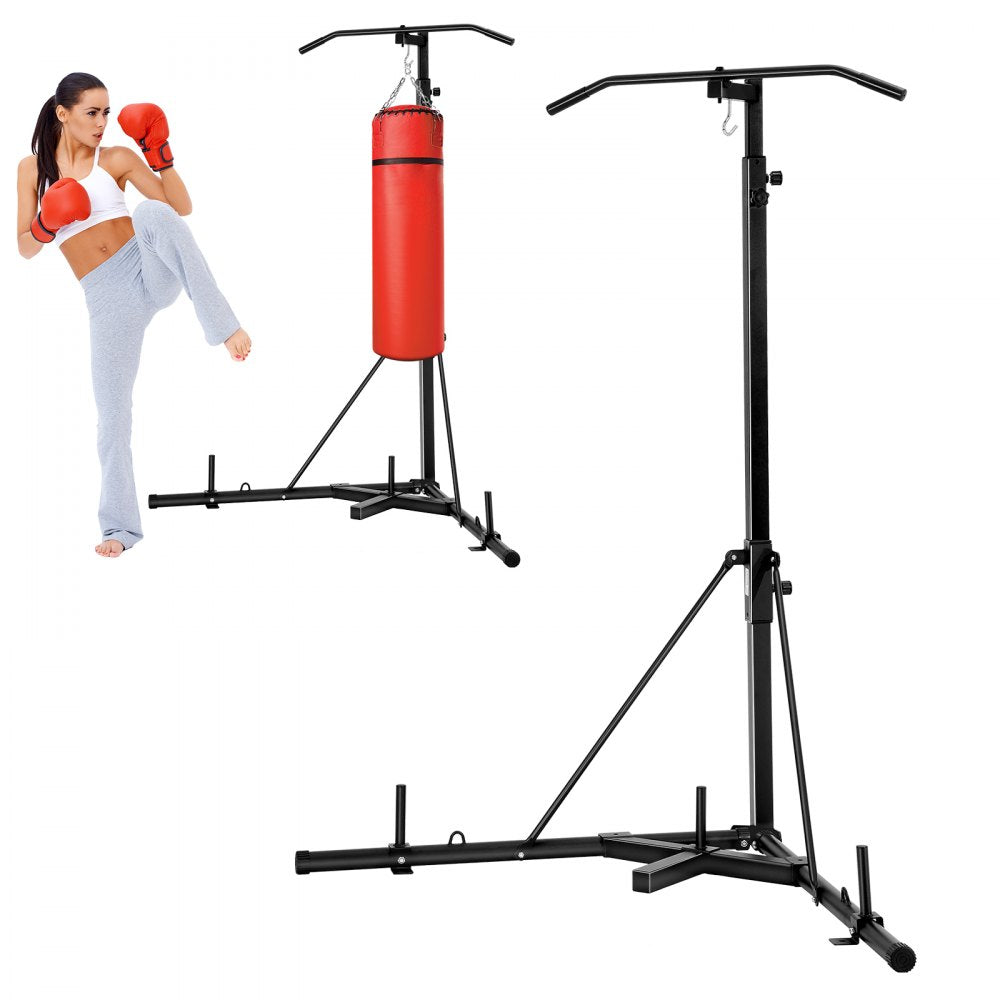 ssshksdj-e - Adjustable 180-232cm Steel Punching Bag & Pull-Up Stand
